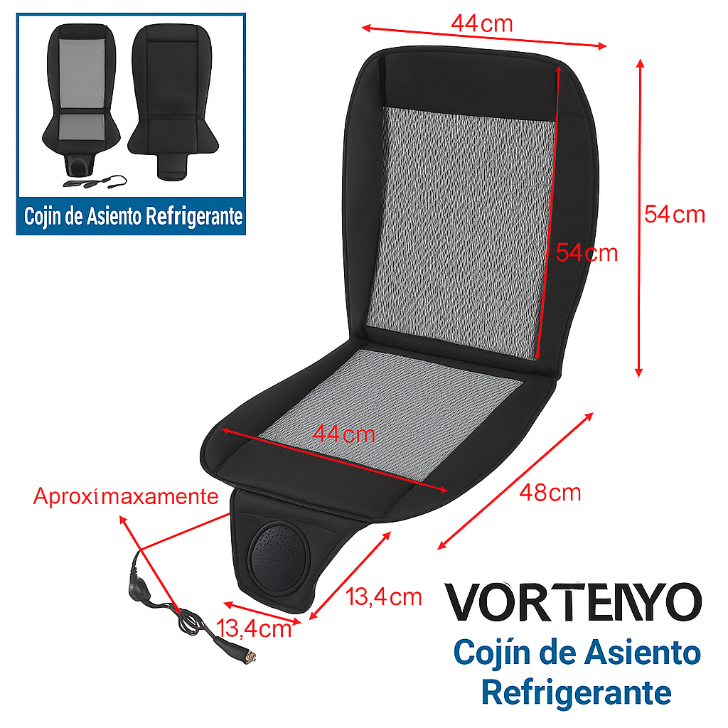 Vortenyo - Cojín refrigerante para coche
